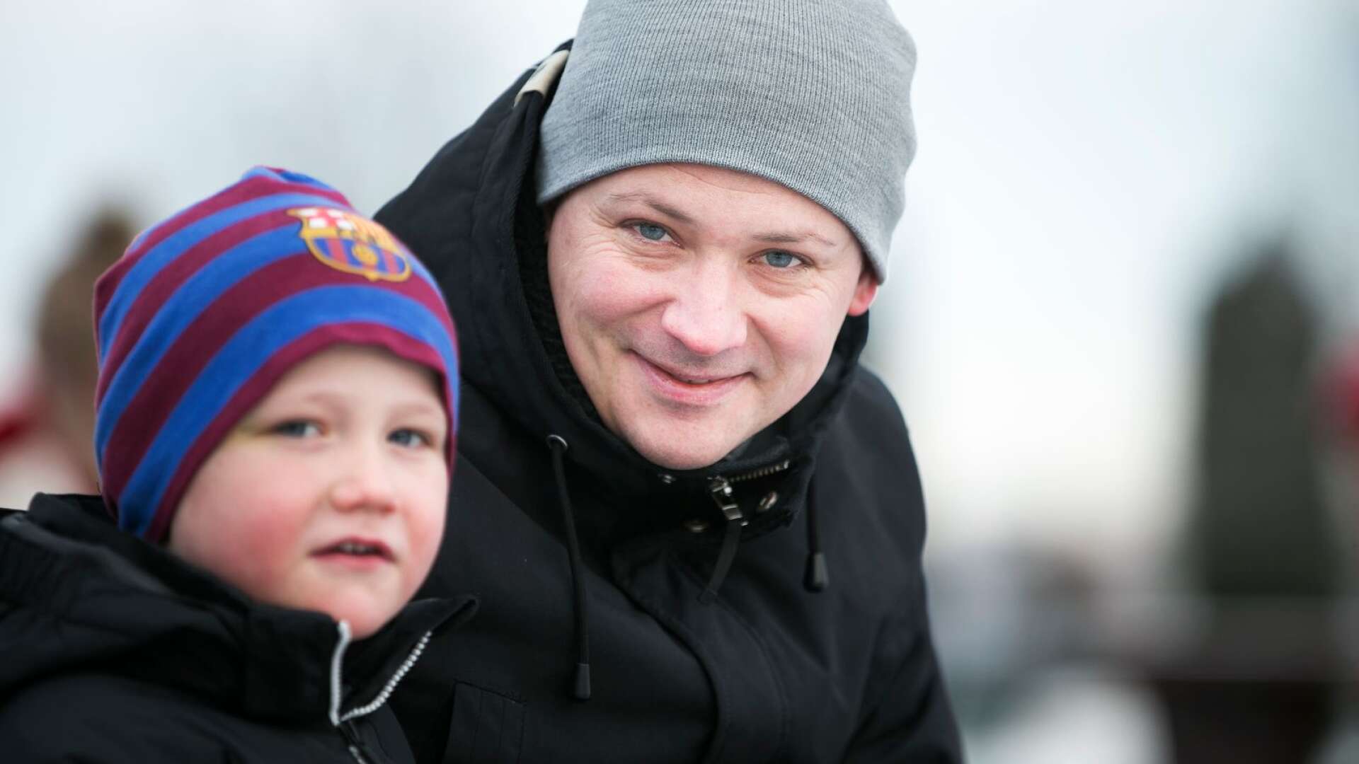 Martin Carlsson med Frans, 6 år, Karlstad.