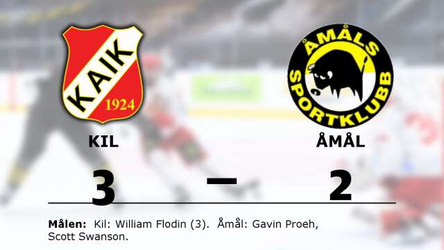 Kils AIK vann mot Åmåls SK
