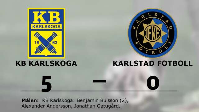 KB Karlskoga vann mot IF Karlstad Fotbollsutveckling