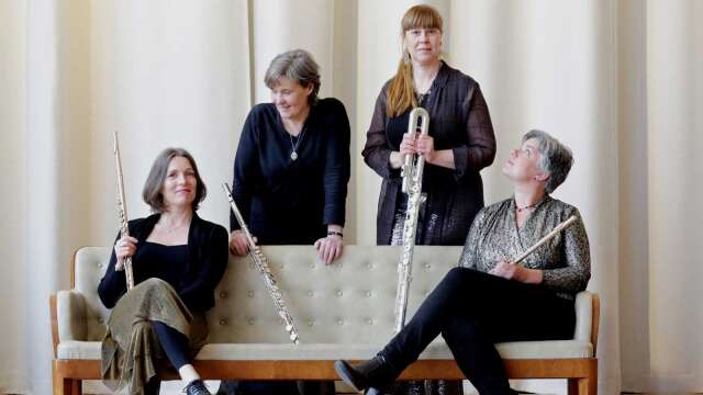Flöjtkvartetten 40f ger en konsert i Centrumkyrkan på söndag.