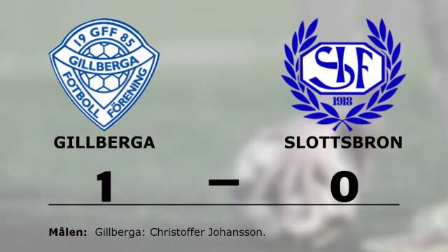 Gillberga FF vann mot Slottsbrons IF