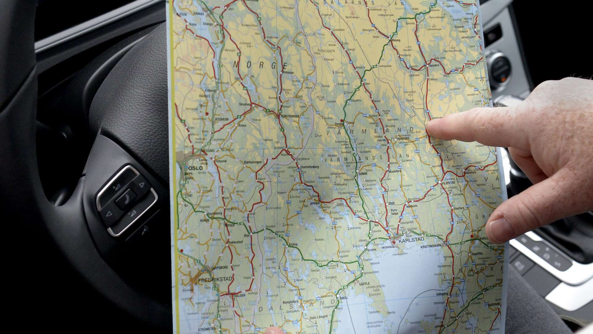 En vägkarta kan vara bra att ha om GPS:en strular.
