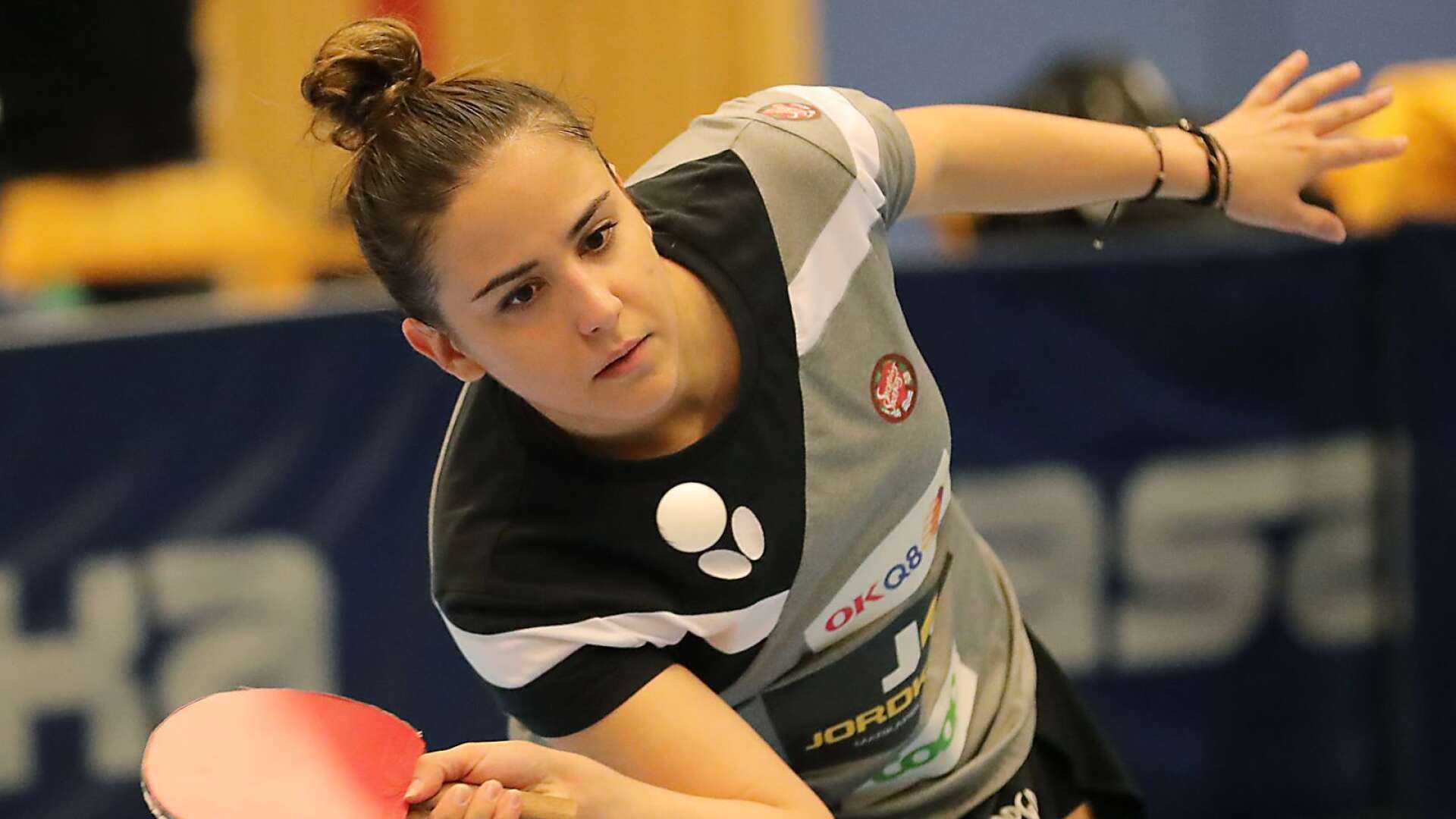 Katerina Toliou vann en av sina två matcher i finalförlusten mot Eslöv.