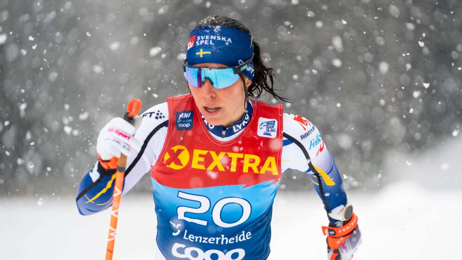 Charlotte Kalla under Tour de Ski.