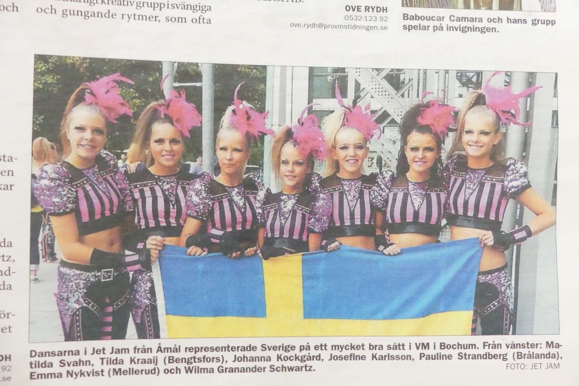 Discogruppen Jet Jam från Åmål blev nia i VM.