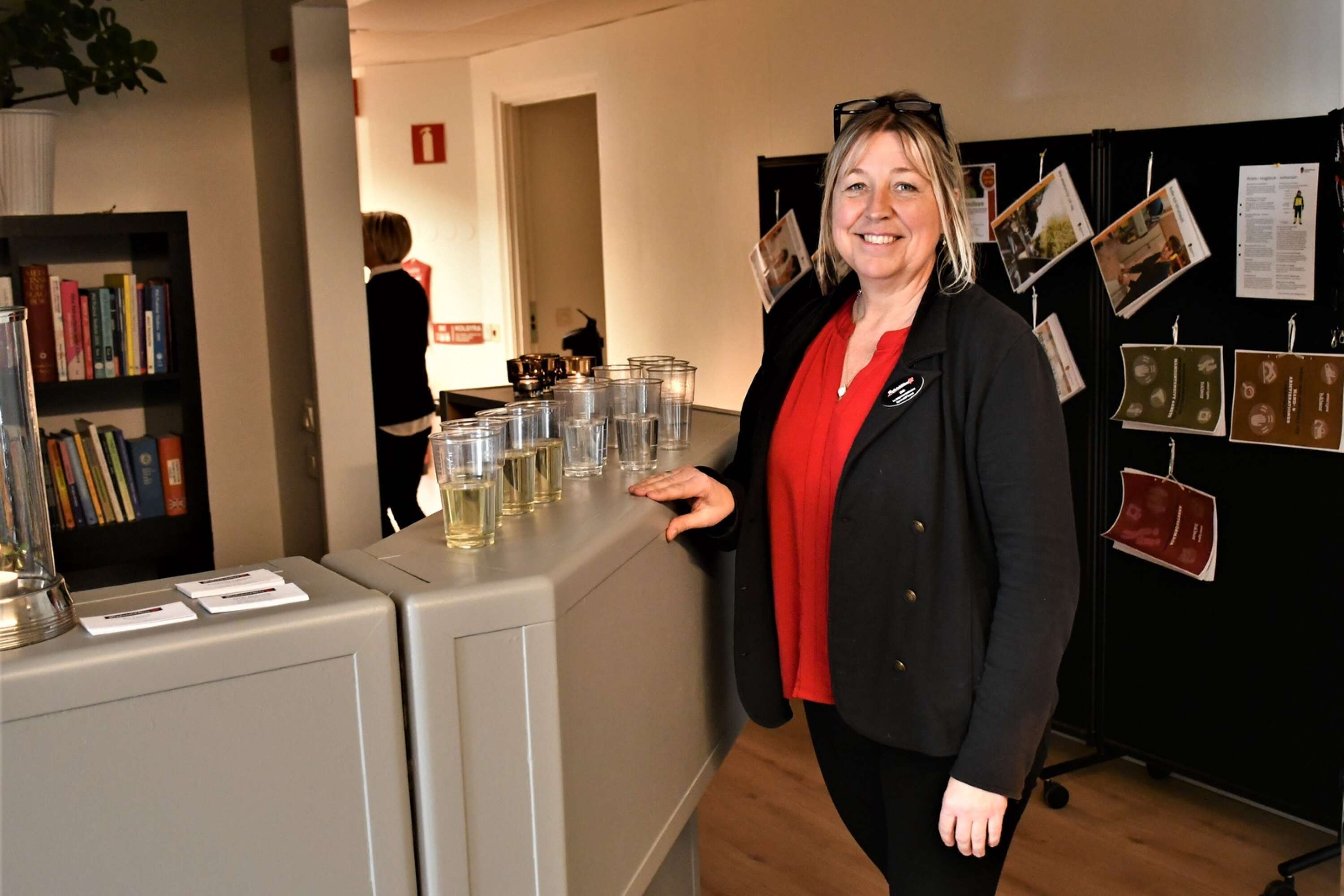 Linda Bäckström firade flytten med öppet hus förra veckan.