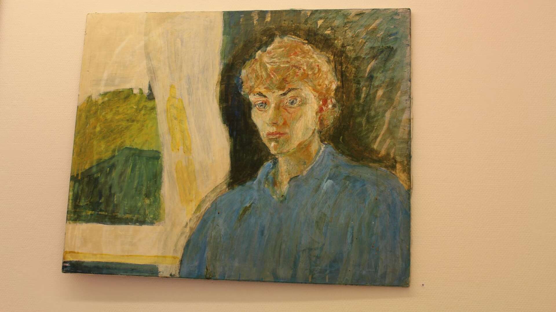 Ett porträtt av Lars Lerin från 1990 - osignerat, visas på en utställning på Arvika konsthall. Nu finns en bra teori vem som är konstnären bakom verket.