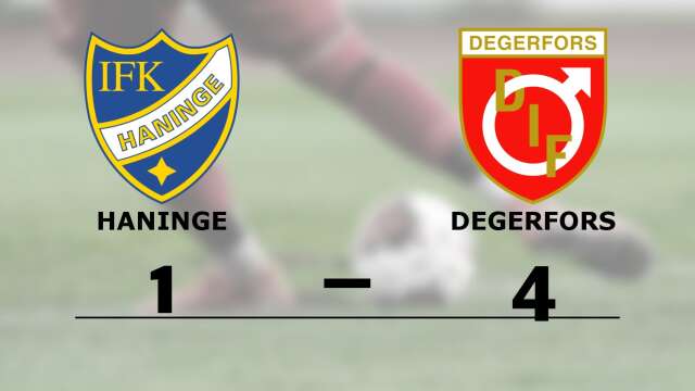IFK Haninge/Brandbergen förlorade mot Degerfors IF Ungdom