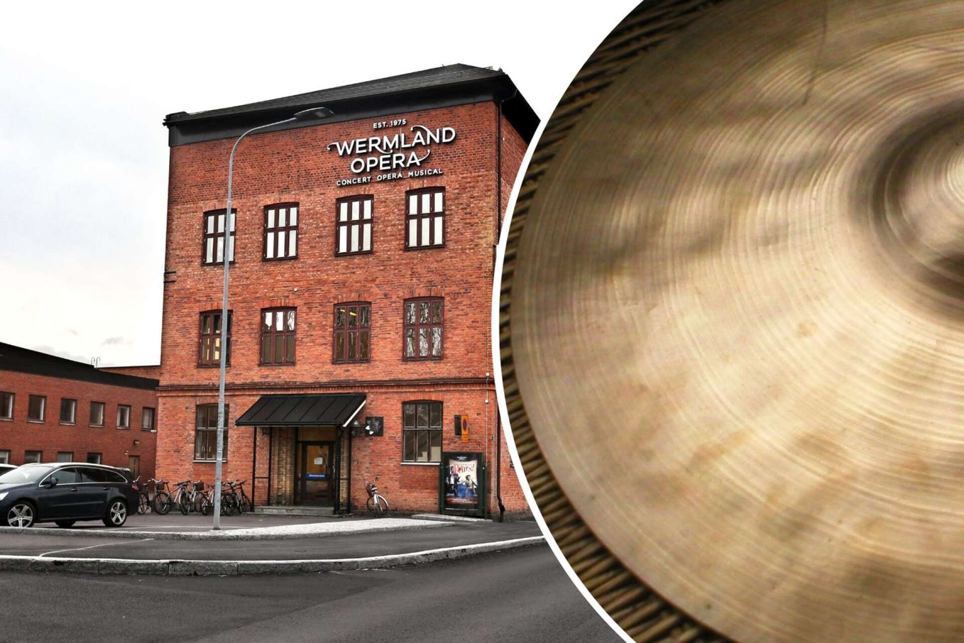 En cymbal, men också en rad med verktyg, stals från Wermland operas lokaler på Spinneriet på Älvgatan.