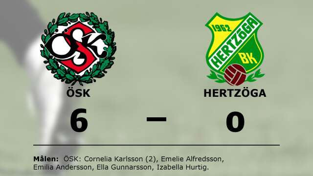 Örebro SK vann mot Hertzöga BK