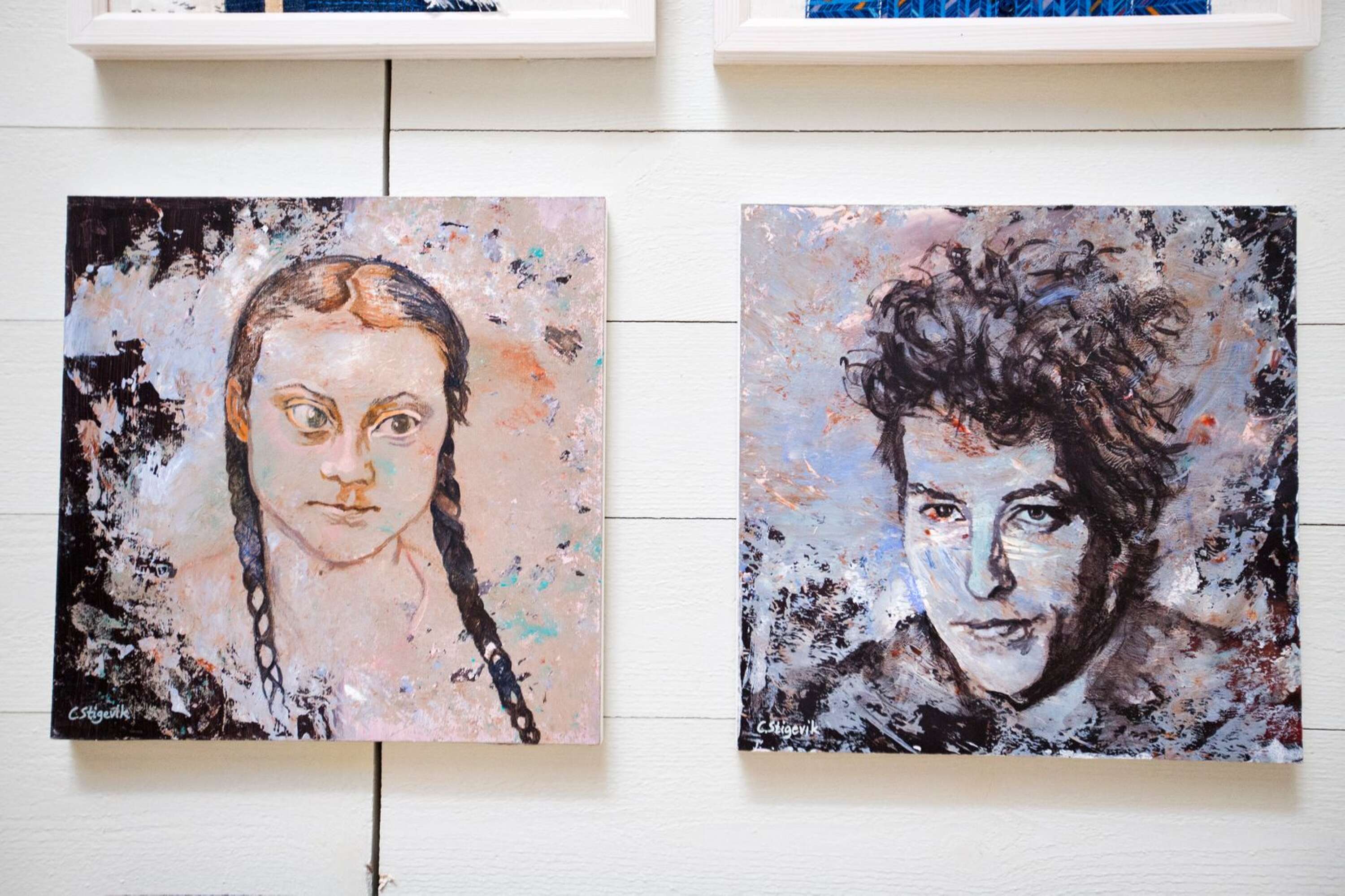 Två ansikten av Cecilia Stigevik. I skrivande stund - torsdag - är bara den ene Nobelpristagare, Bob Dylan. Om Greta Thunberg blir det avgörs under fredagen.