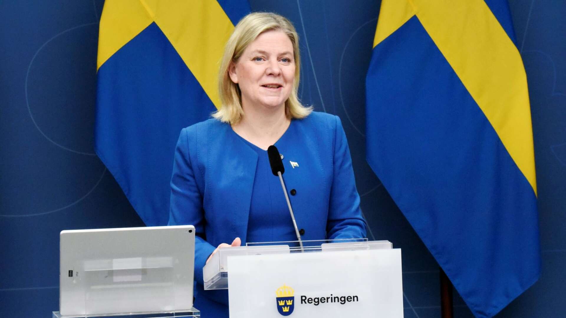 Statsminister Magdalena Andersson (S).
