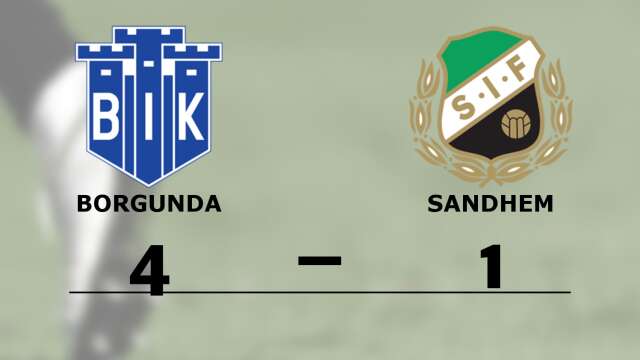 Borgunda IK vann mot Sandhems IF