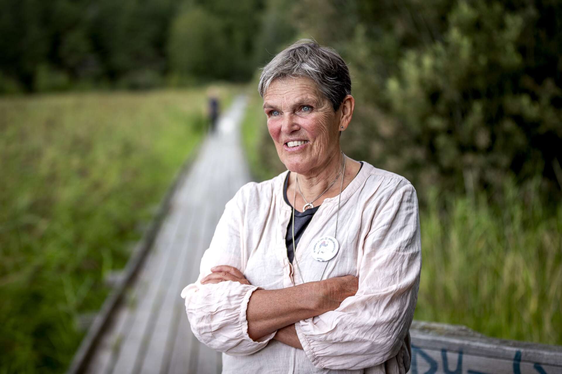 Ann-Marie Falkensjö har blivit mer aktiv som klimataktivist sedan hon pensionerade sig. 