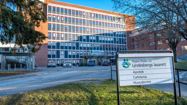 Antalet intensivvårdsplatser halveras på Lindesbergs Lasarett. Genrebild. 