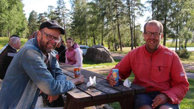 Bengt Hansson och Calle Larsson tyckte att Crusin club Mariestad anordnade en trevlig sommarfest under torsdagen.