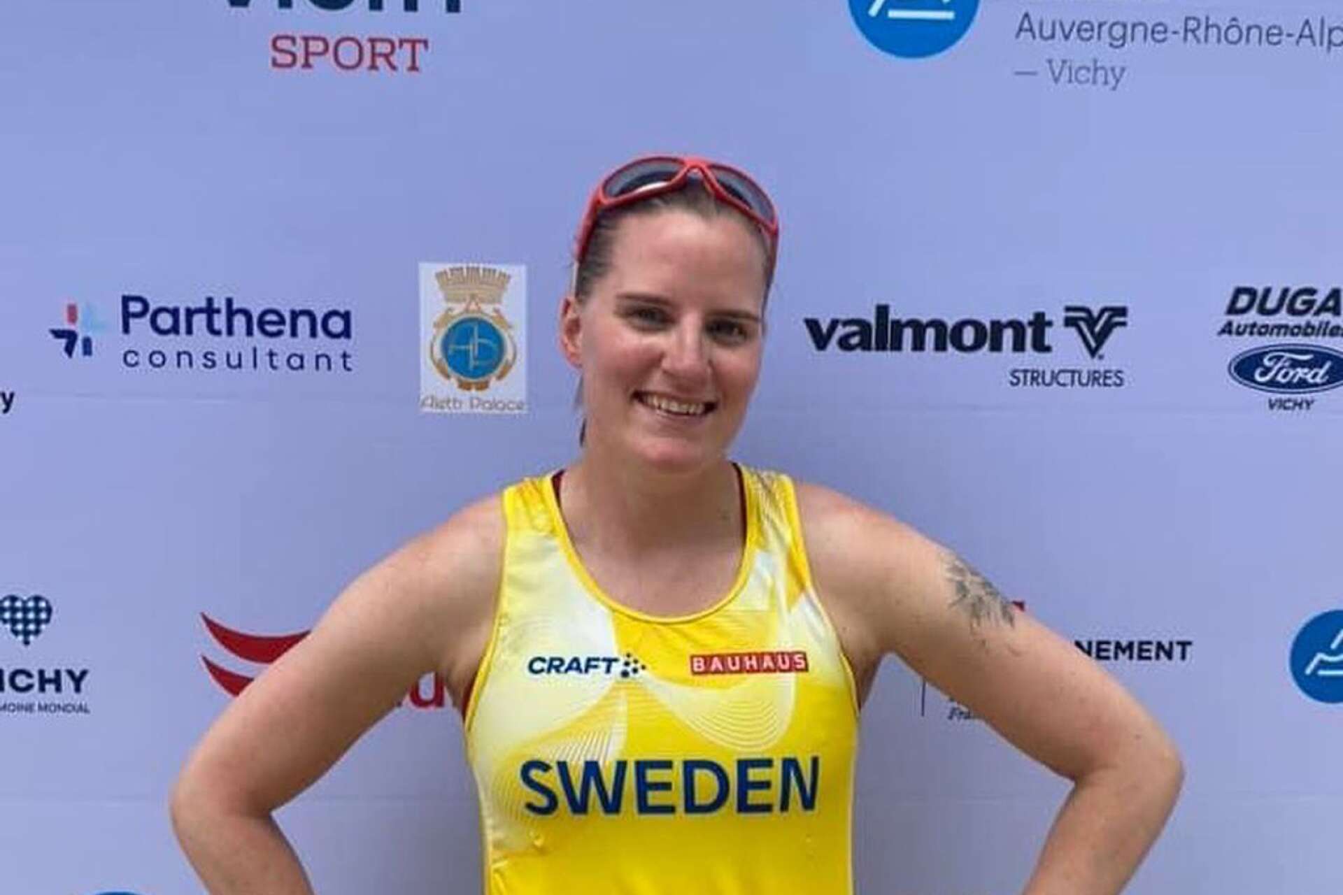Emma Ericsson på plats på Virtus Global Games, som kan liknas vid ett VM för idrottare med intellektuell funktionsnedsättning. 