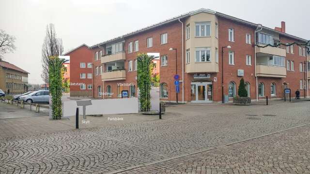 Kommunledningens förslag till gestaltning av Per Ottossons plats.