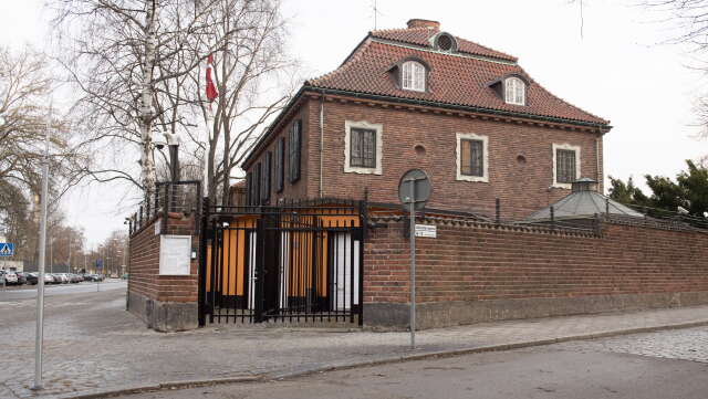 Turkiska ambassaden i Villa Bonde på Dag Hammarskjölds väg i Stockholm. Arkivbild.