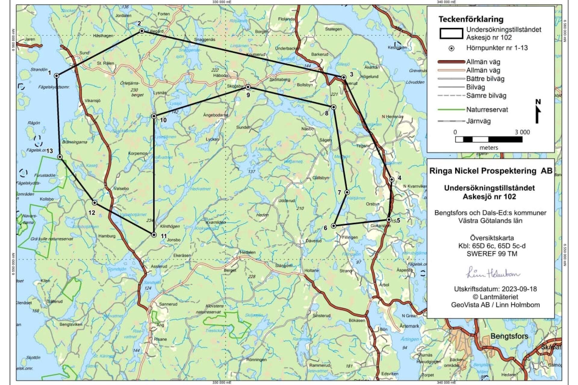 EMX Royalty vill utöka undersökningsområdet Askesjö 101 med 5 500 hektar.