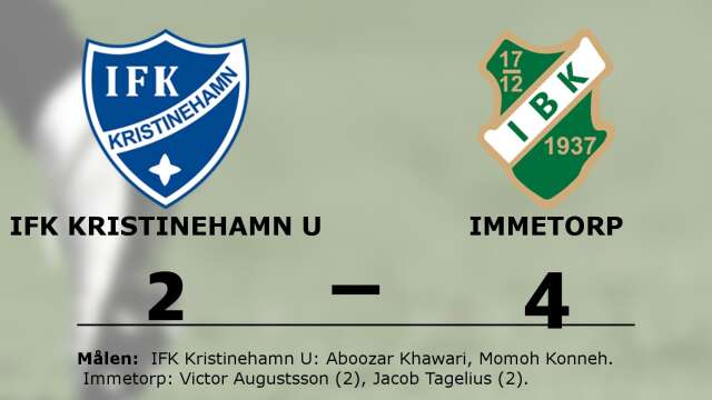 IFK Kristinehamn Fotboll förlorade mot Immetorp BK