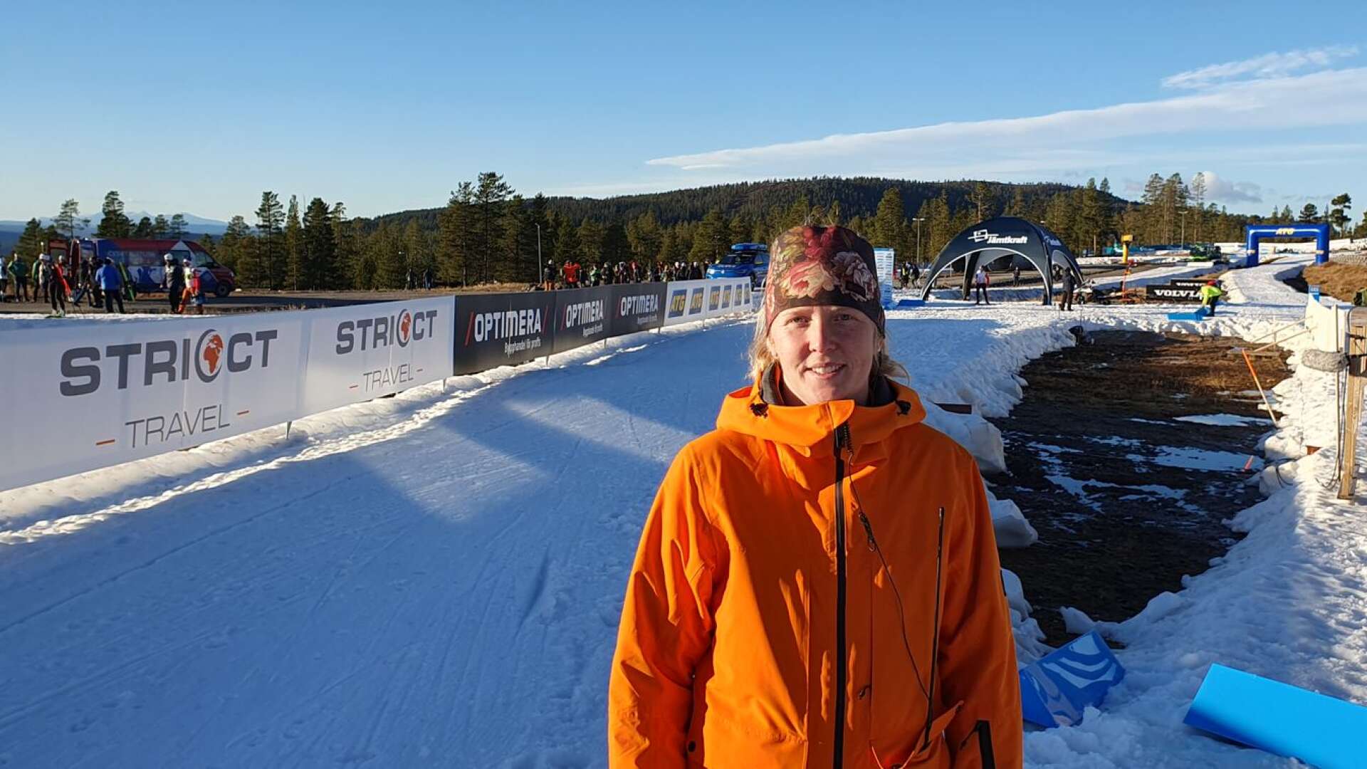 Tävlingsledaren Linn Adolfsson i Finnskoga IF.