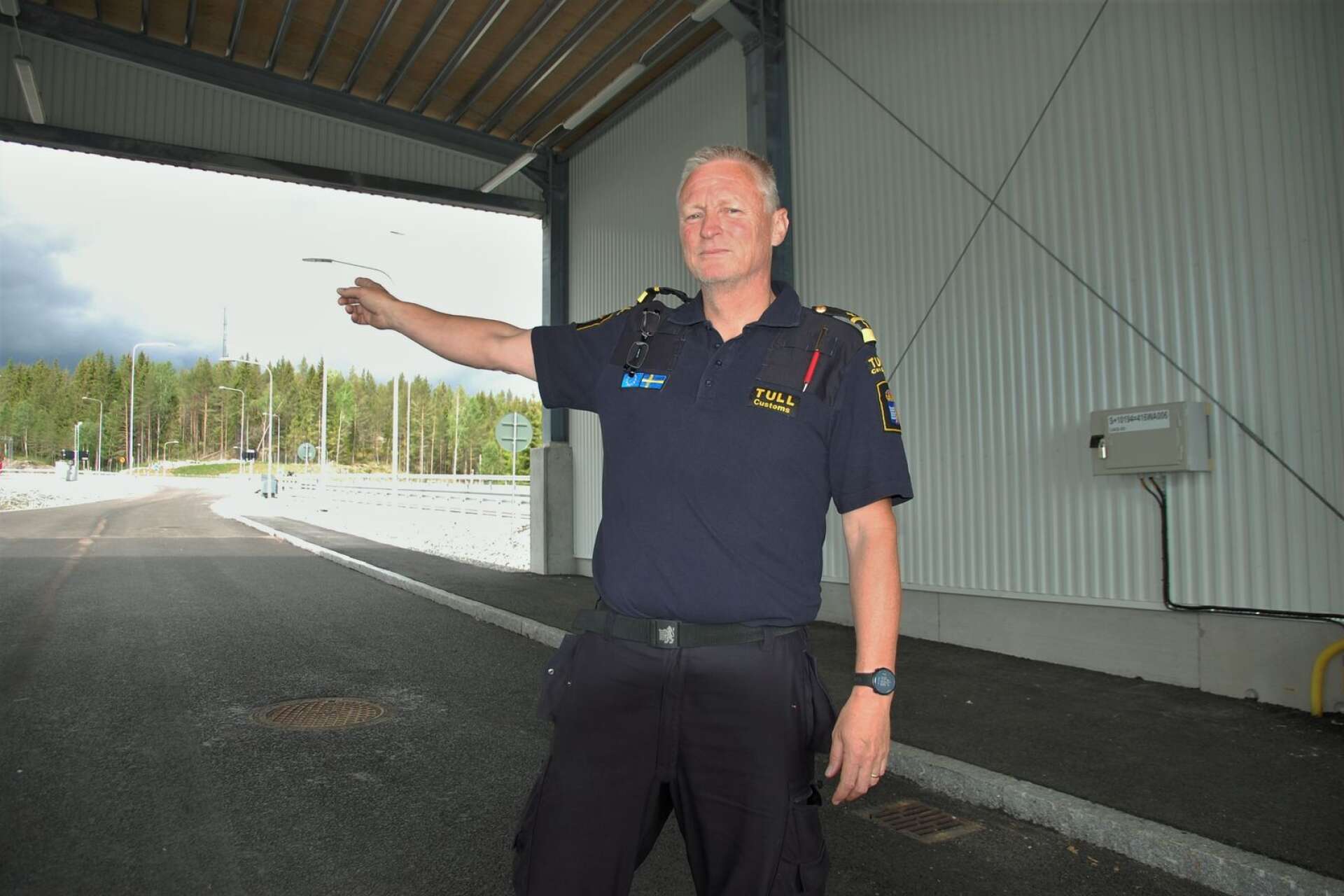 Roger Nilsson är gruppchef för tullen i Hån. Han och kollegorna har fått nya lokaler under det lite märkliga året 2020.