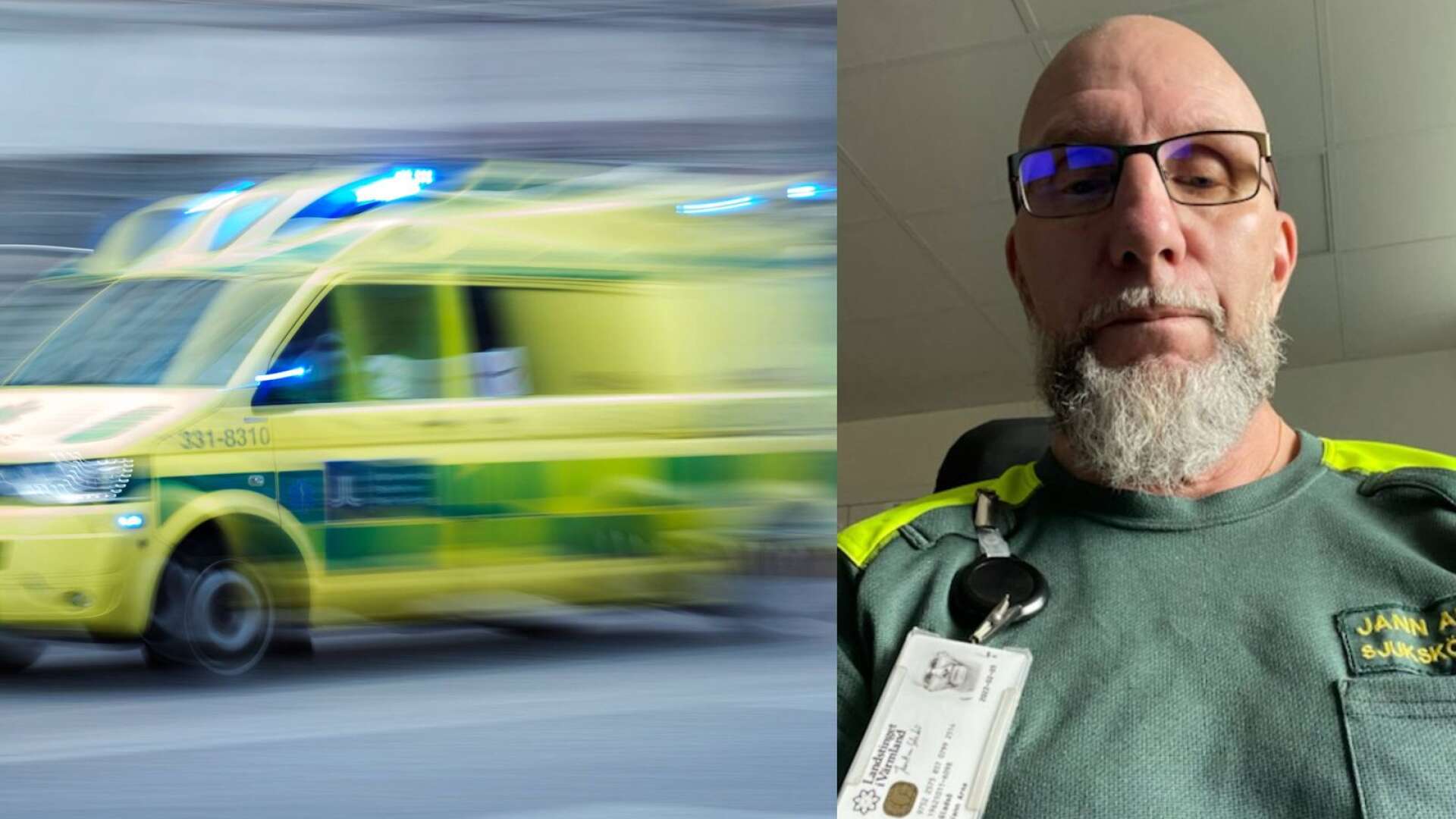Jann Arne Gladsö, ambulanssjuksköterska i Filipstad, säger att han inte trodde man fick jobba gratis i Sverige. Under hans 24-timmarspass är flera av timmarna jour - trots ordinarie arbetsuppgifter. 