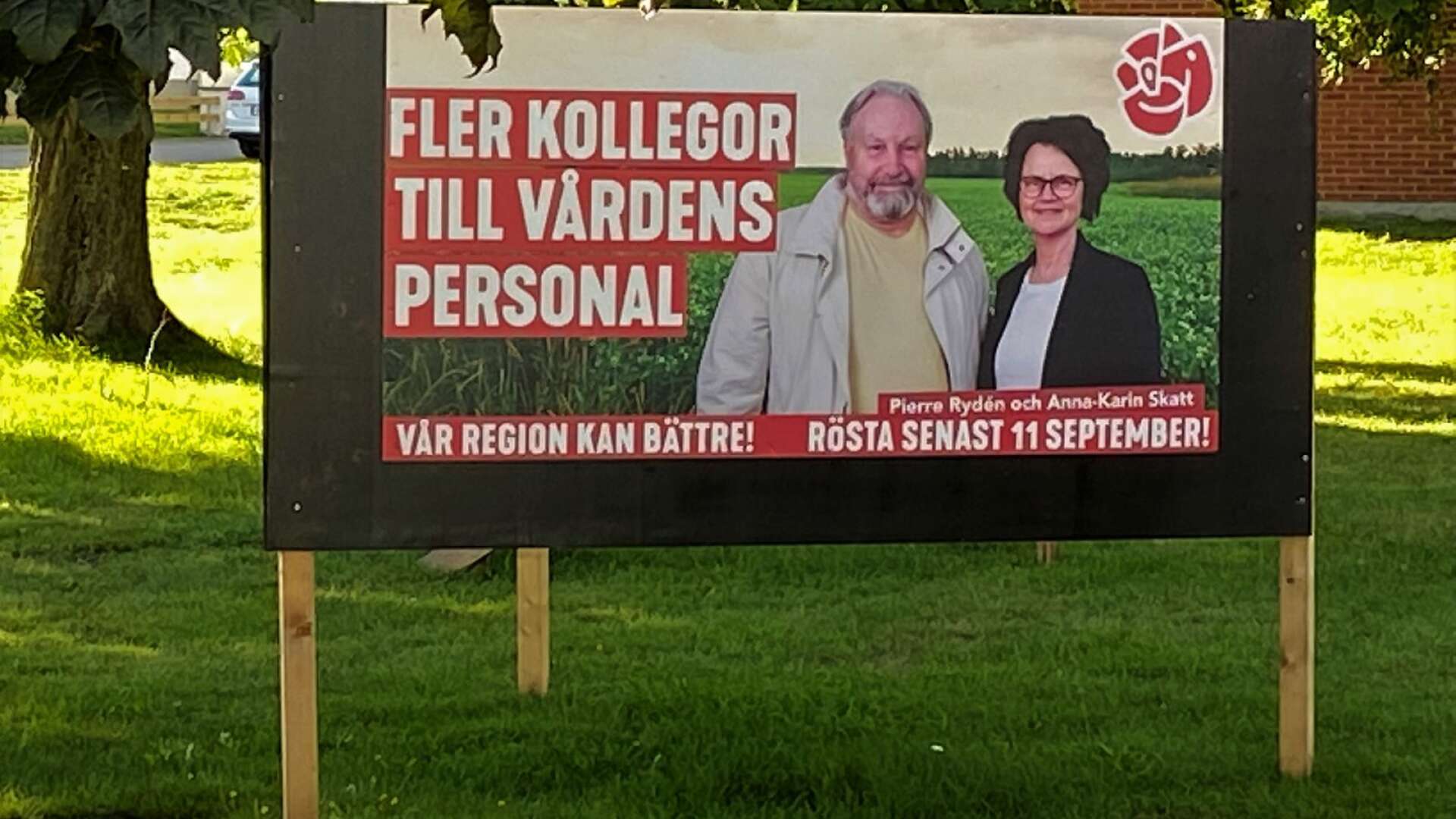 Socialdemokraterna Pierre Rydén, Hjo, och Anna-Karin Skatt, Tidaholm, kandiderar till regionen.