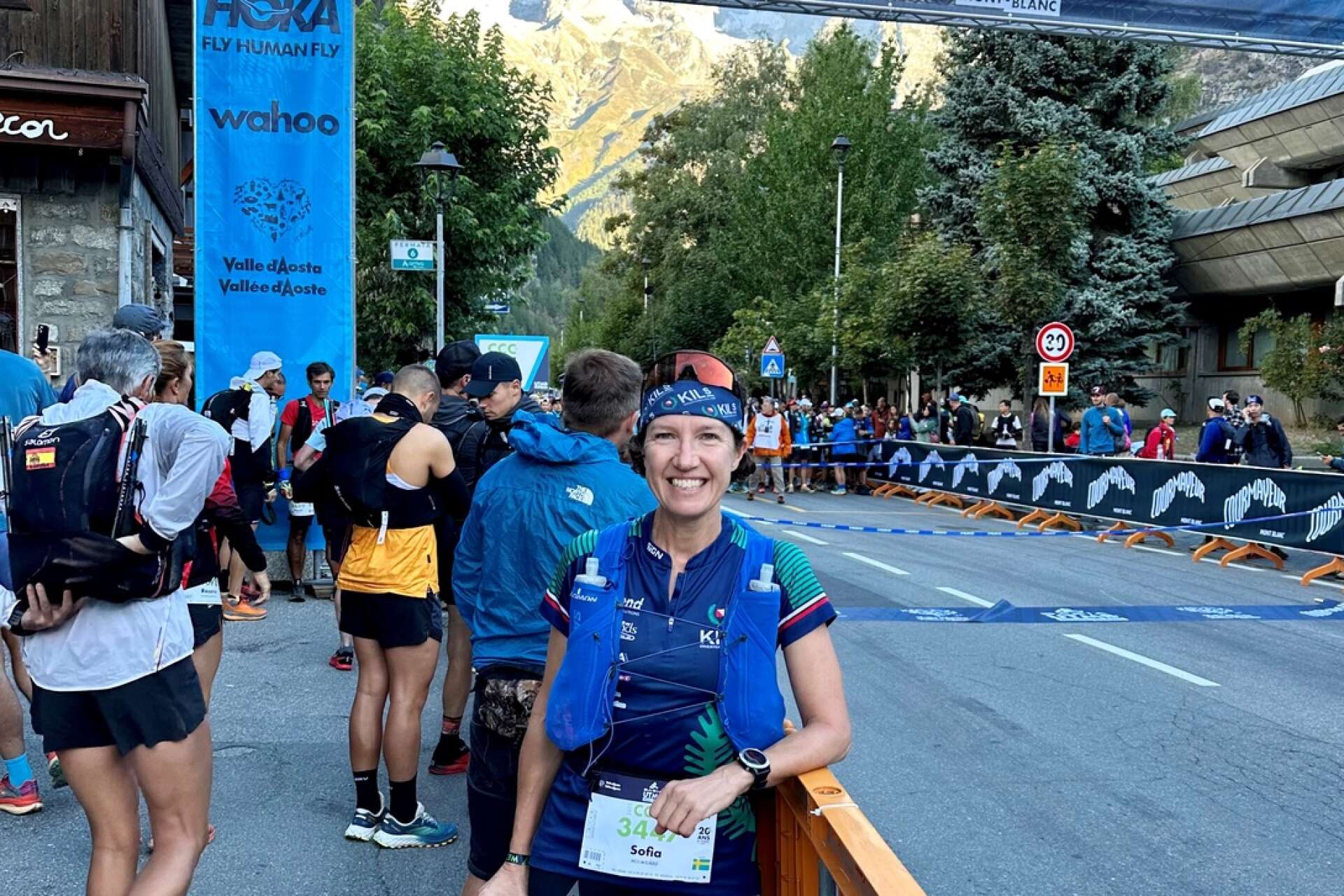 Värmländskan Sofia Holmgård klarade tio mil och 6000 höjdmeter på 20 timmar i Alperna, trots yrsel av den höga höjden.