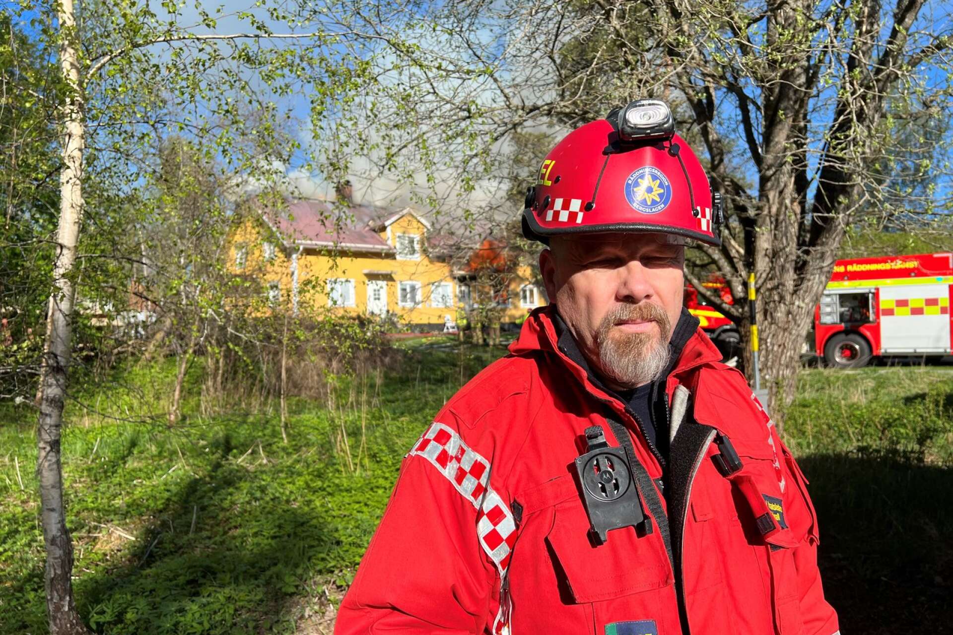 Larz Eidwall, insatsledare för räddningstjänsten.