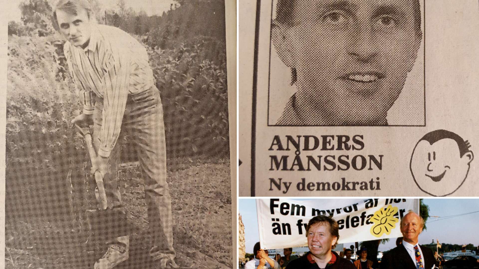 ”Vi ska ’gräva omkring’ bland de etablerade partierna och föra in sunt förnuft i politiken”, sa Månsson till NLT i september 1991. Efter valet tog han plats i Götenes fullmäktige.