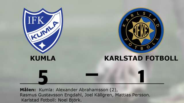 IFK Kumla vann mot IF Karlstad Fotbollsutveckling