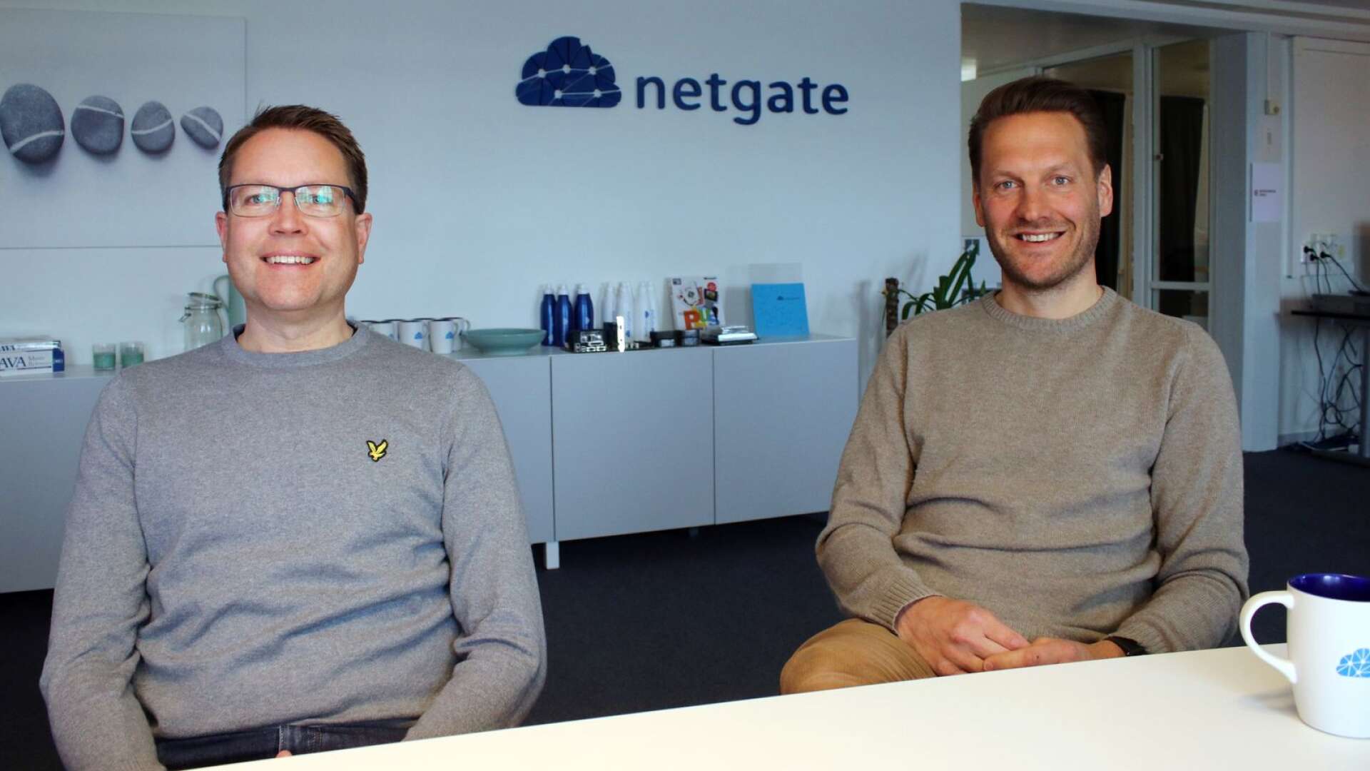 Det nya datacentret innebär stora möjligheter för företaget, menar Fredrik Sjöberg och Andreas Berg på Netgate.