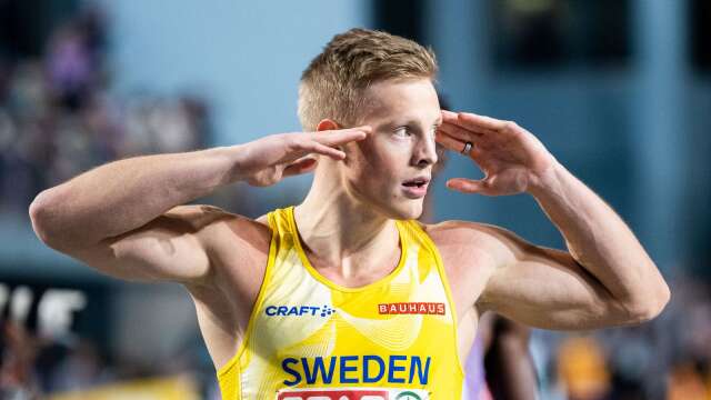 Henrik Larsson vann SM på 100 meter i Norrköping i augusti.