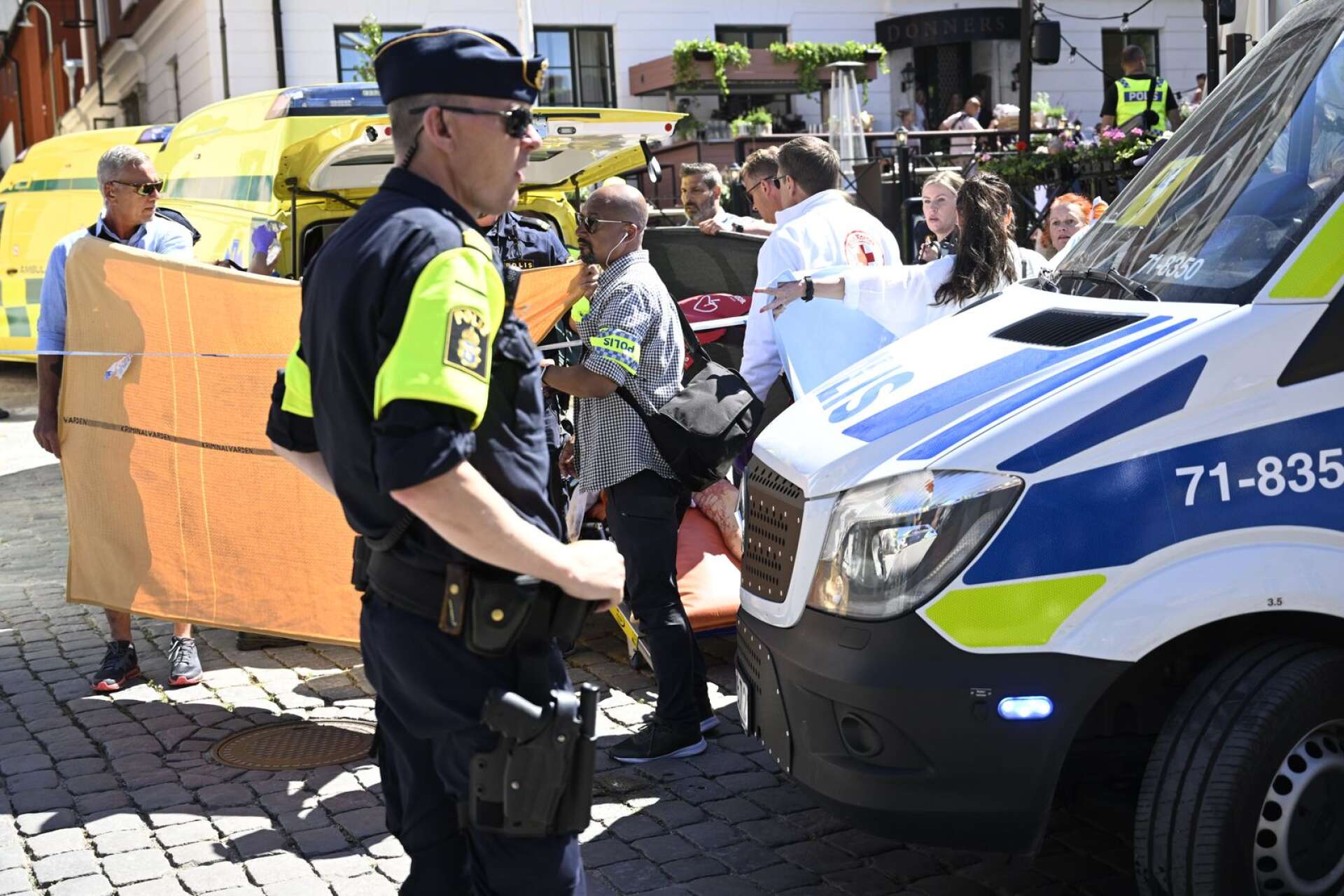 Knivmordet i Visby under onsdagen.