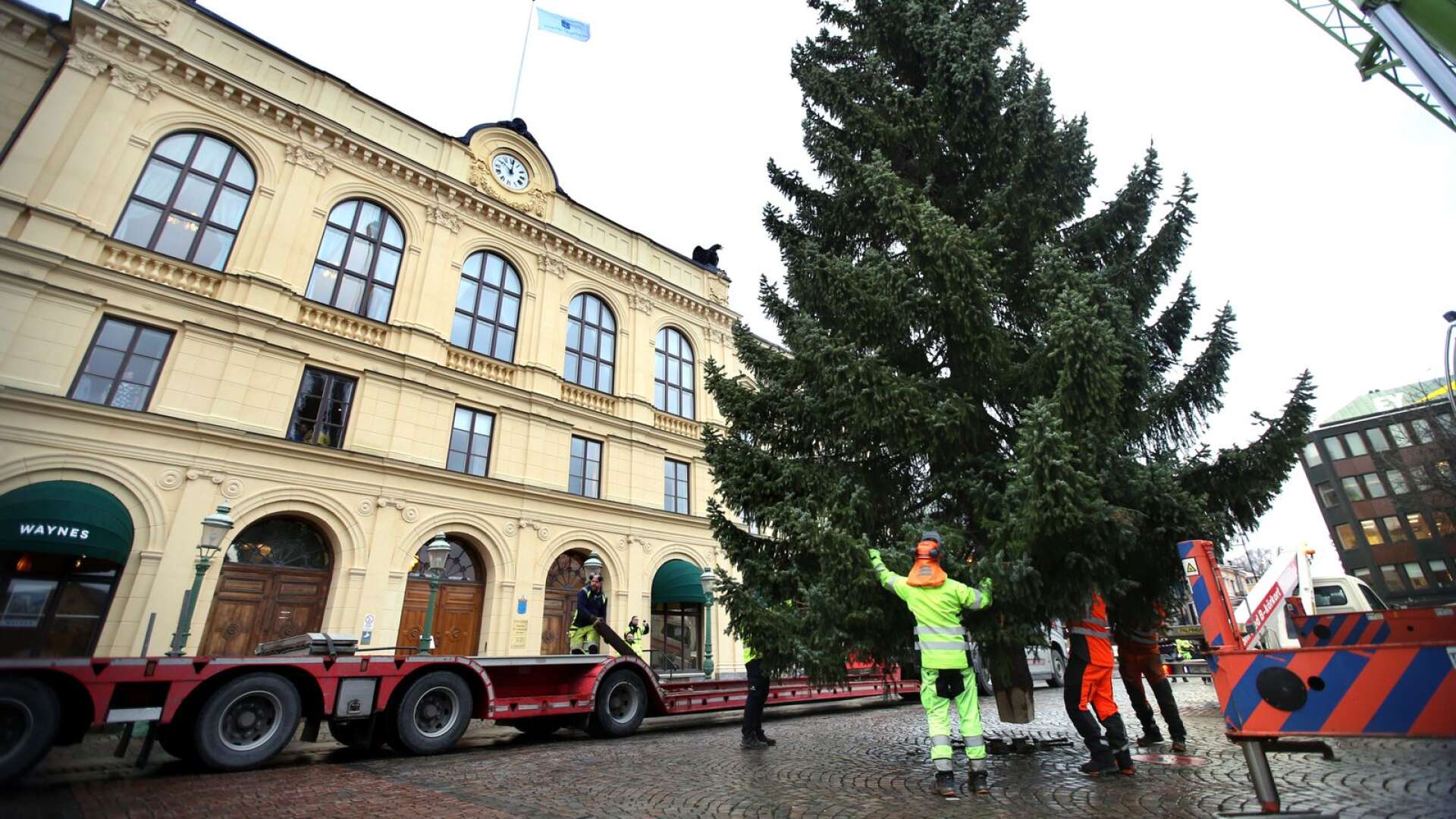 Årets julgran på Stora Torget.