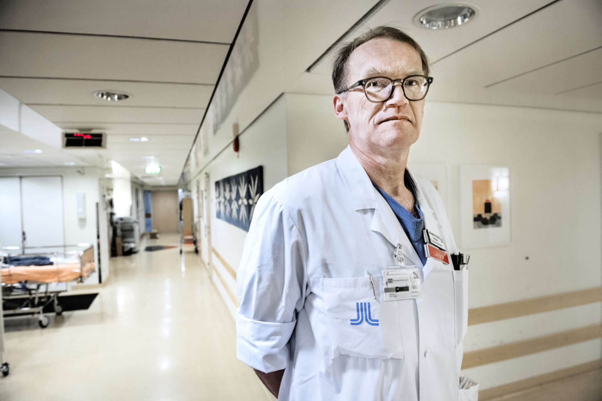 Flera läkare har själva intensivvårdats efter att de blivit smittade på jobbet, säger Johan Styrud, ordförande för Läkarföreningen i Stockholm och överläkare på Danderyds sjukhus. Arkivbild.