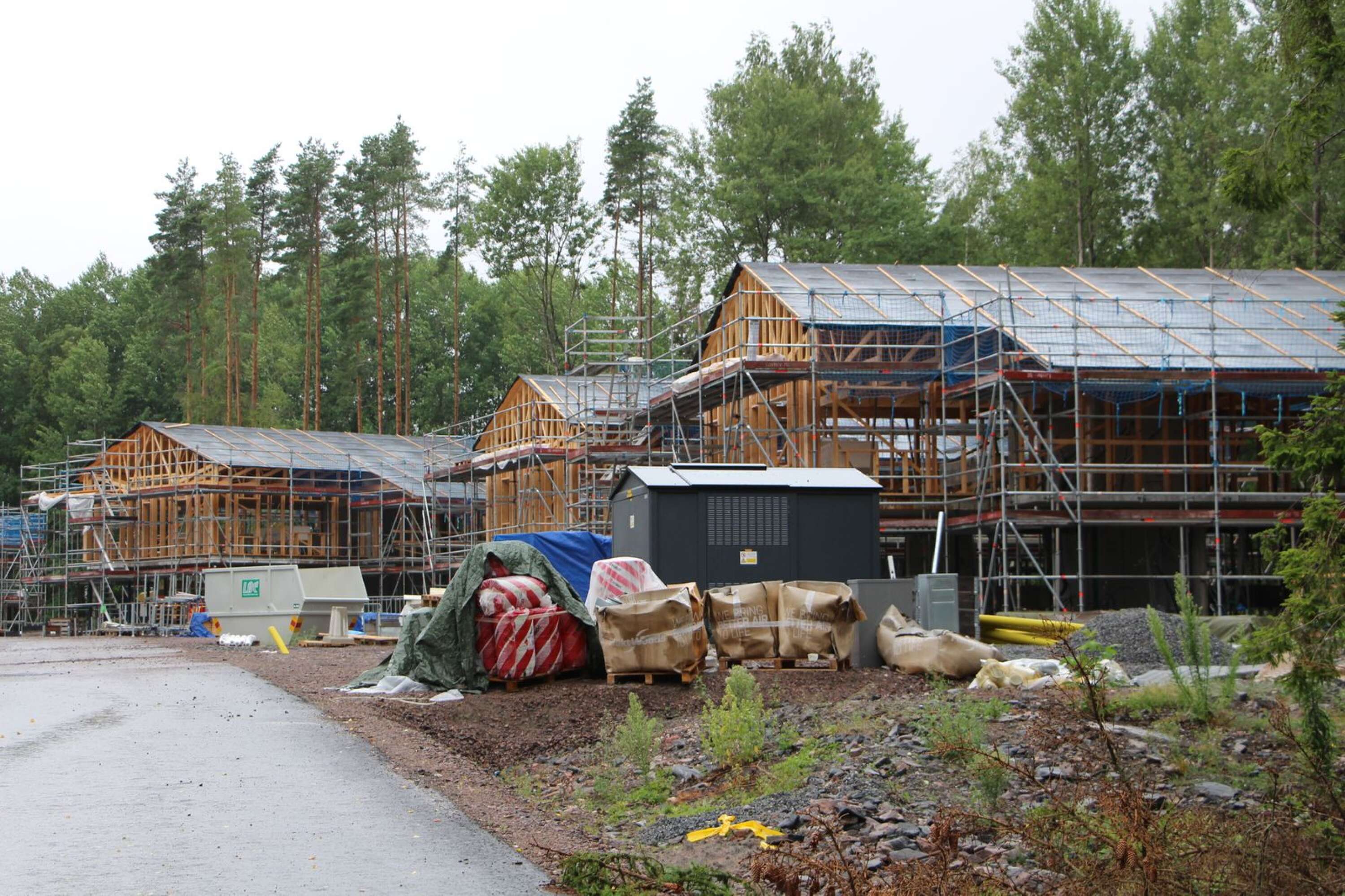 På Södra Anneberg bygger Riksbyggen tio flerbostadshus med totalt 40 bostadsrätter. Inflyttning väntar våren 2023.