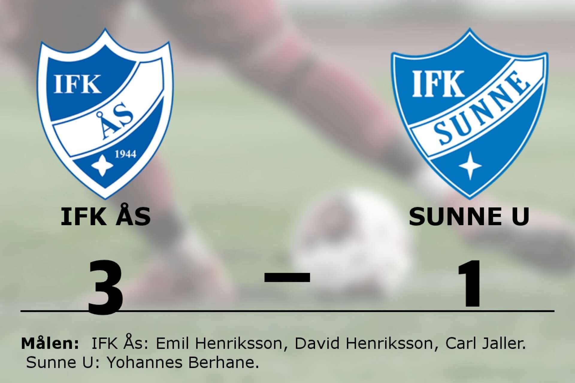 IFK Ås vann mot Sunne U