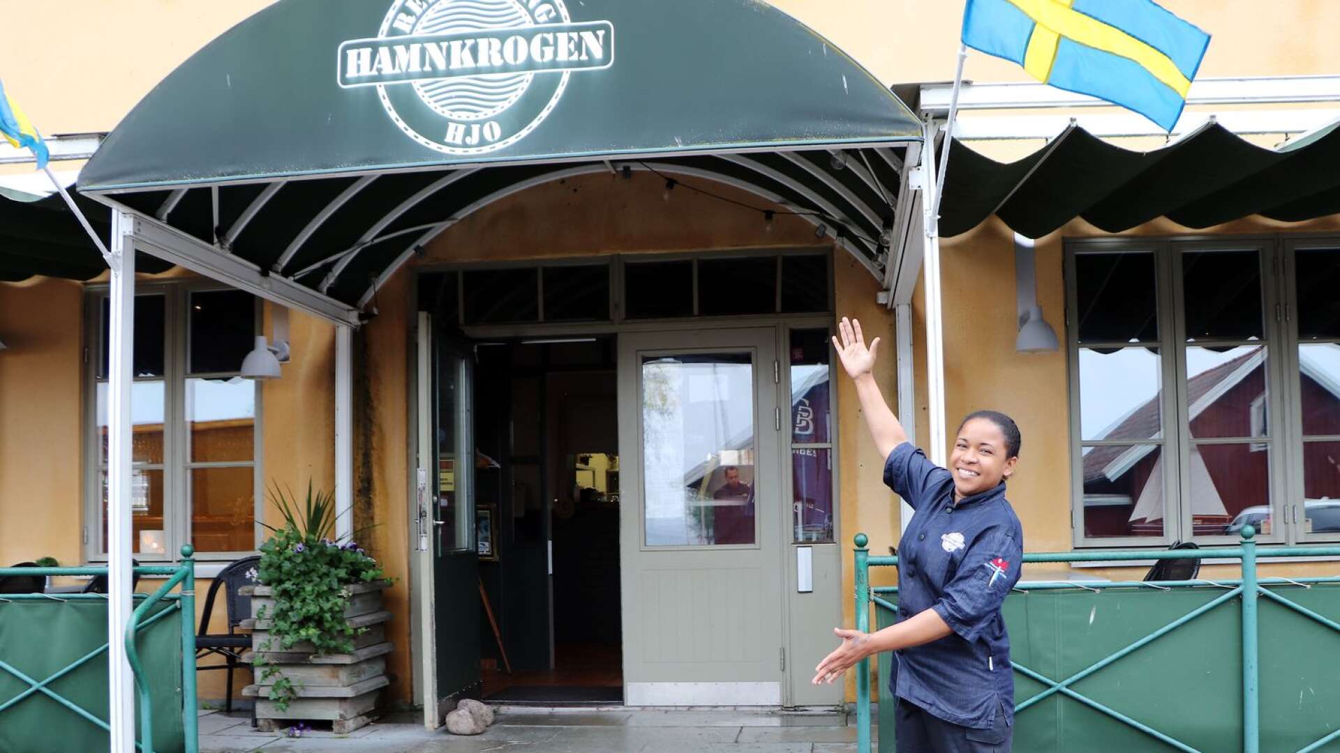 Eugenie Laveryd driver Hamnkrogen i Hjo. 