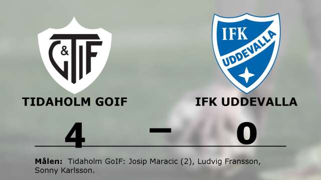 Tidaholms GIF vann mot IFK Uddevalla