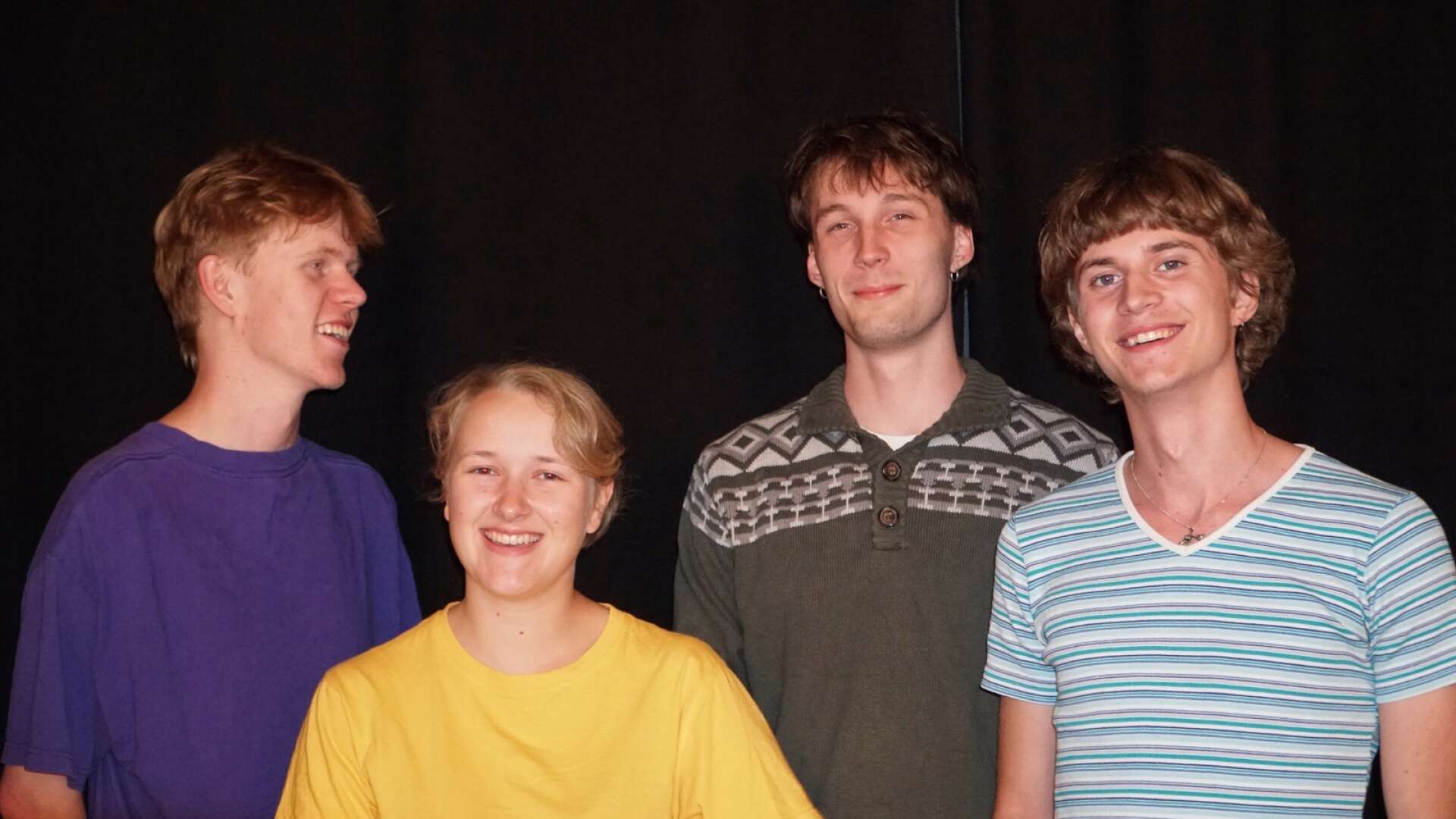 Nora Jonsson kvartett består av Oskar Söderström, bas, trombonisten Nora Jonsson, Loa Dahlén, piano och trummisen Arvid Ander.