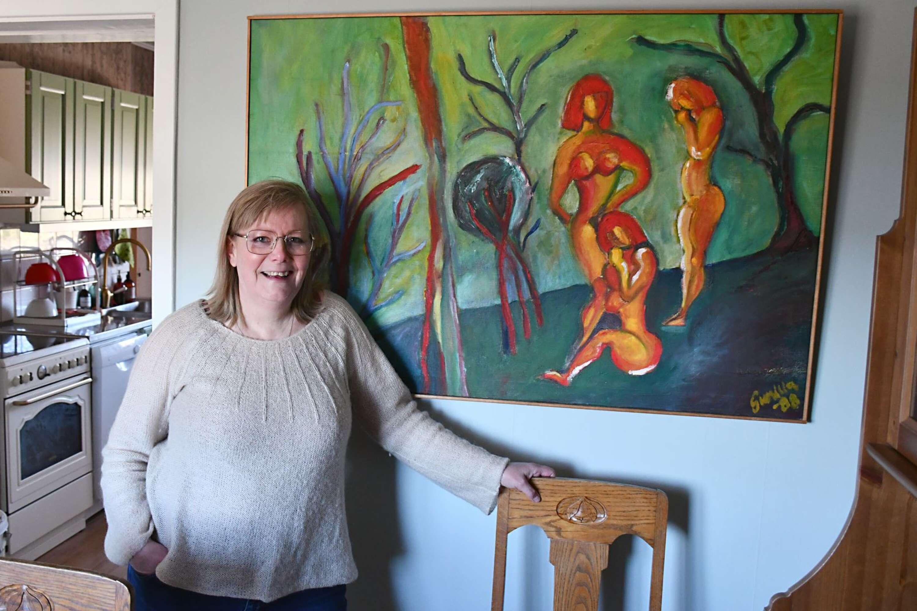 &quot;Nu när huset är renoverat får vi mer tid över för konsten”, konstaterar Gunilla Strandberg.
