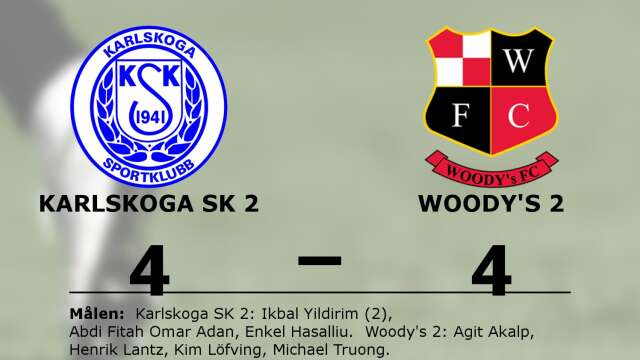 Karlskoga SK spelade lika mot Woody&apos;s FC 2