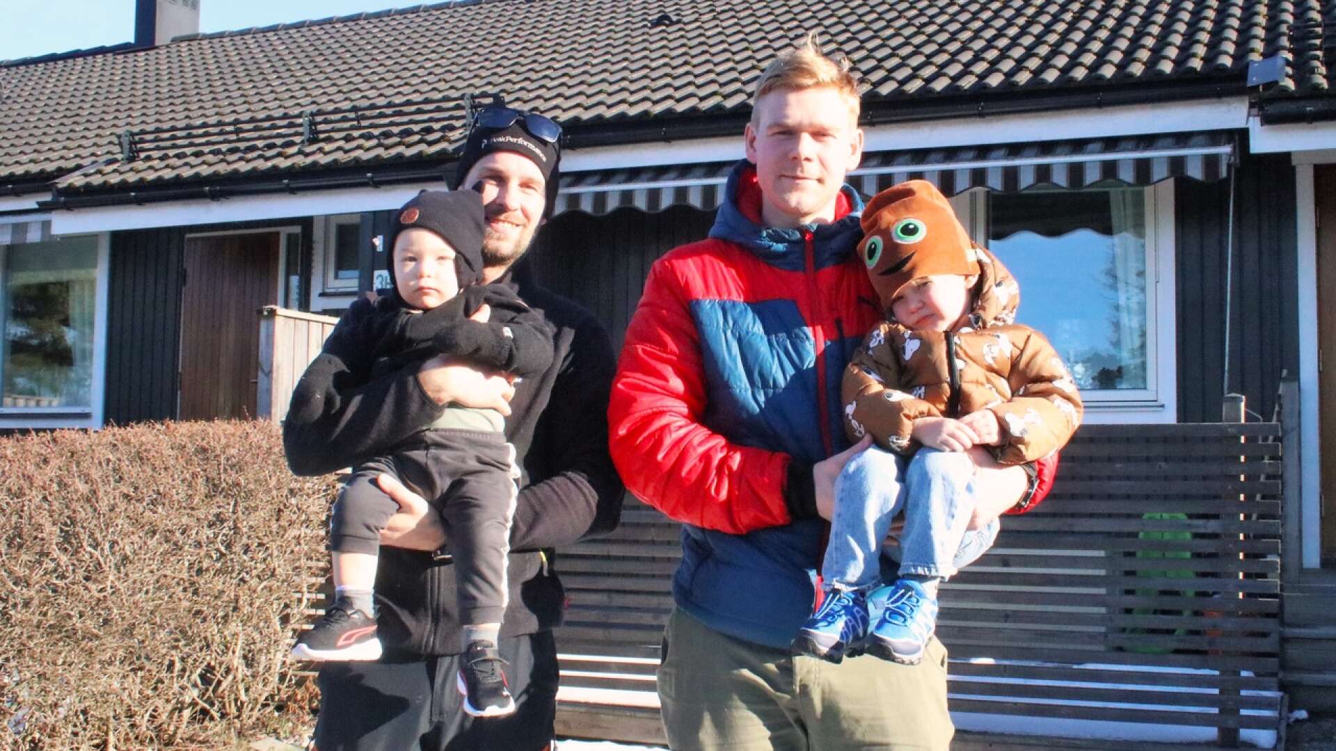 Christoffer Pettersson och Mattias Ågren laddar upp inför Vasaloppet med en vecka hemma med barnen.