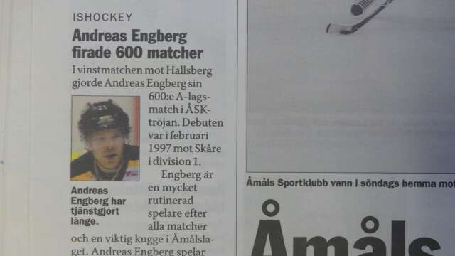 Andreas Engberg jubilerade mot Hallsberg.