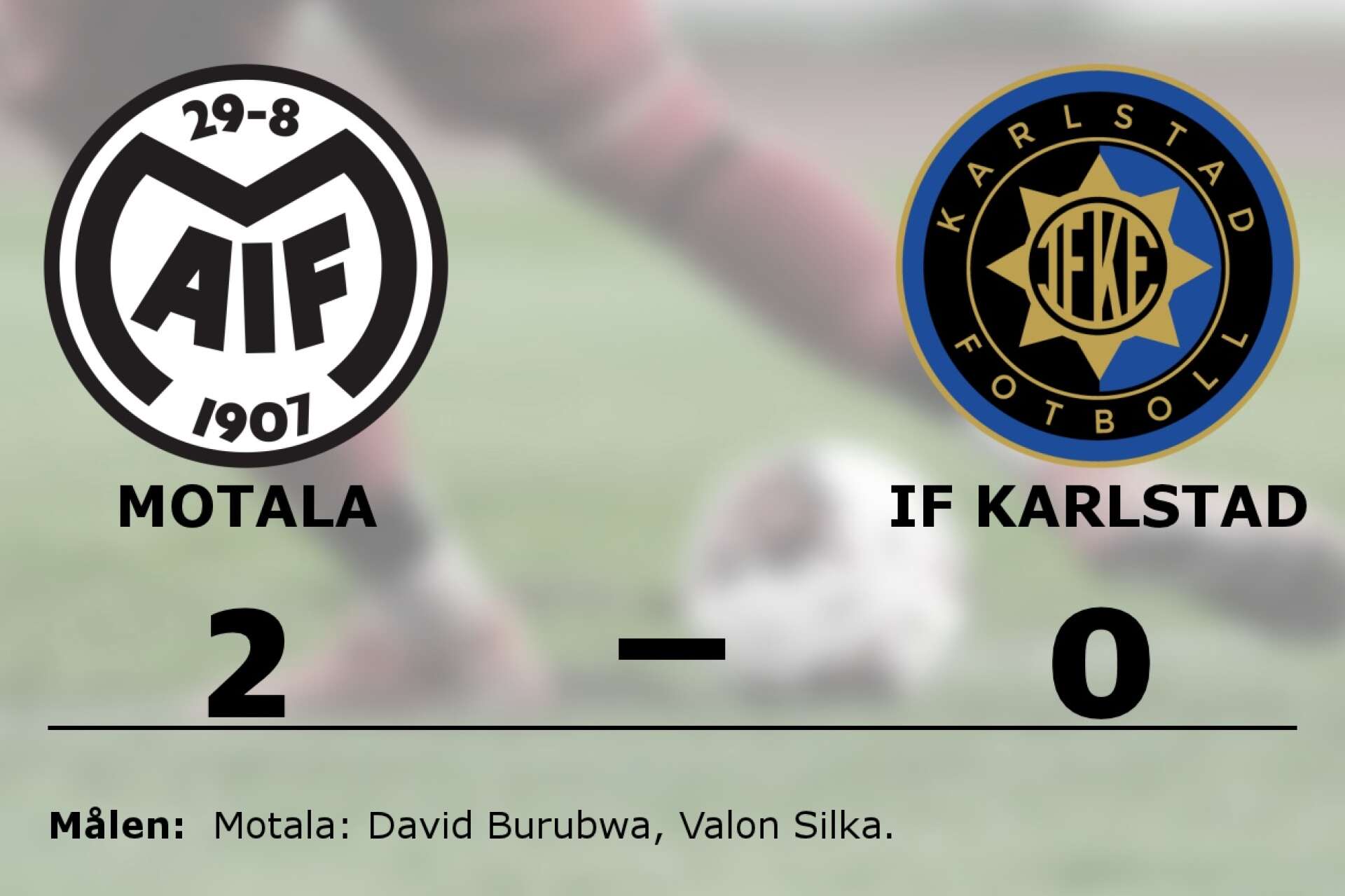 Motala AIF FK vann mot IF Karlstad Fotboll