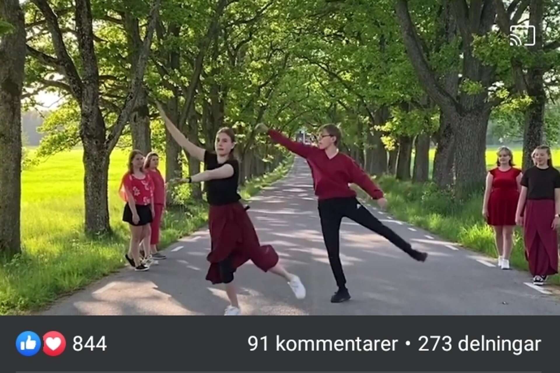 Kulturskolans dansare gjorde en egen koreografi till låten.