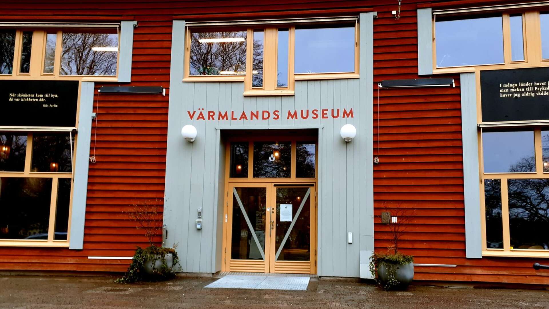 Värmlands museum är pandemistängt och kommer så att förbli på obestämd tid. Museiledningen avvaktar tydligare besked om riktlinjer.